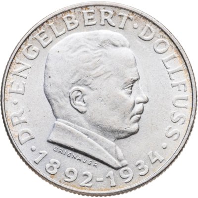 купить Австрия 2 шиллинга (shillings) 1934 "Смерть Энгельберта Дольфуса"
