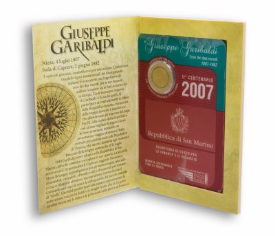купить Сан Марино 2 евро 2007 Джузеппе Гарибальди