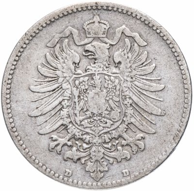 купить Германия, Германская Империя 1 марка 1873-1887, случайная дата