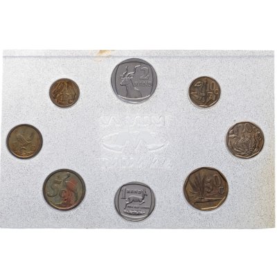 купить ЮАР 1992 набор из 8-ми обиходных монет в официальной запайке