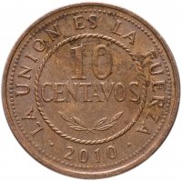 купить Боливия 10 сентаво (centavos) 2001-2010, случайная дата