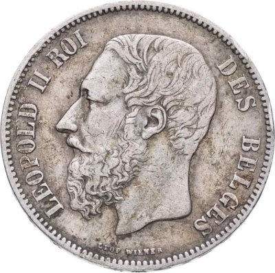 купить Бельгия 5 франков (francs) 1873