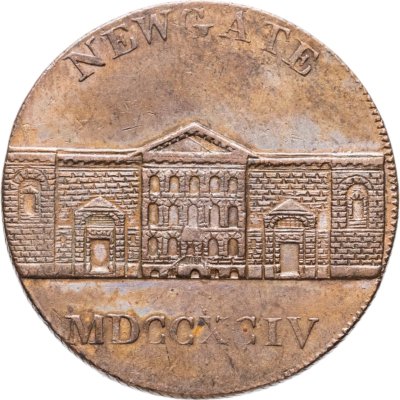 купить Великобритания 1/2 пенни 1794 "Ньюгетская тюрьма в Лондоне"