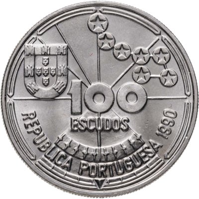 купить Португалия 100 эскудо (escudos) 1990 Золотой век открытий - Астронавигация
