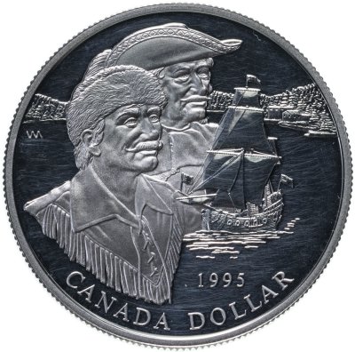 купить Канада 1 доллар (dollar) 1995 "325 лет Компании Гудзонова залива"
