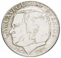 Купить Швеция 1 крона (crown) случайный год (1976-1981)