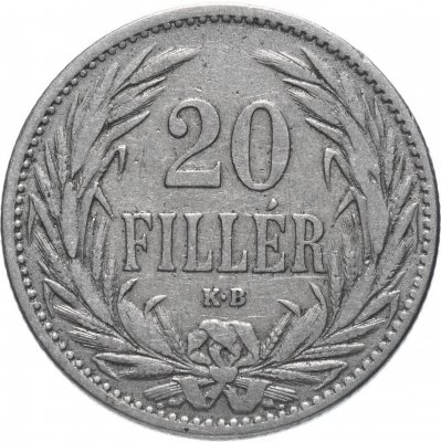 купить Венгрия 20 филлеров 1894