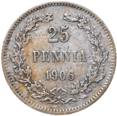 купить 25 пенни (pennia) 1906 L монета для Финляндии