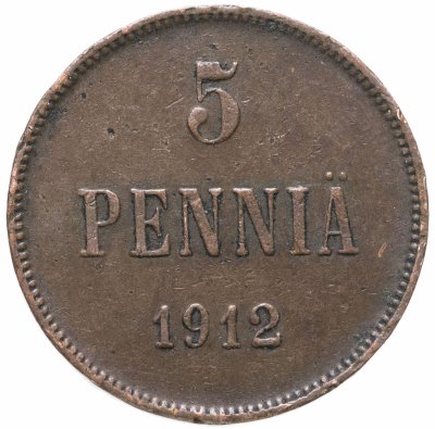 купить 5 пенни (pennia) 1912