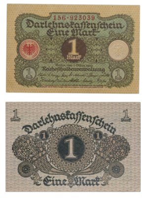 купить Германия (Веймарская Республика) (Berlin) 1 марка 1920 год