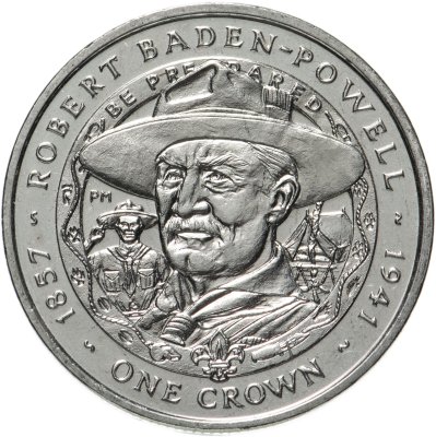 купить Фолклендские острова 1 крона 2007 "150 лет со дня рождения Роберта Баден-Пауэлла"