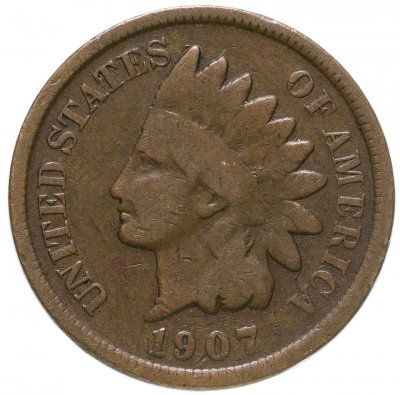 купить США 1 цент (cent) 1907 Indian Head Cent