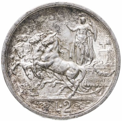 купить Италия 2 лиры 1914