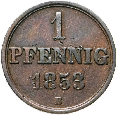 купить Германия, Ганновер 1 пфенниг 1853