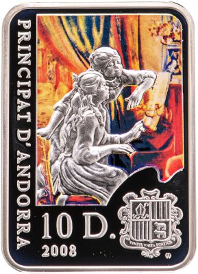 купить Андорра 10 динеров 2008 "«Мировые художники» - Ренуар"