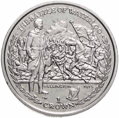 купить Остров Мэн 1 крона 2006 Битвы изменившие мир - Битва при Ватерлоо