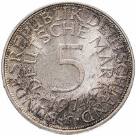 купить Германия 5 марок (deutsche mark) 1974 F знак монетного двора: "F" - Штутгарт