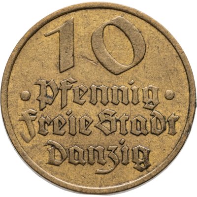 купить Данциг 10 пфеннигов (pfennig) 1932