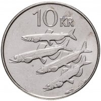 купить Исландия 10 крон (kronur) 1996-2008 случайный год (магнитная)