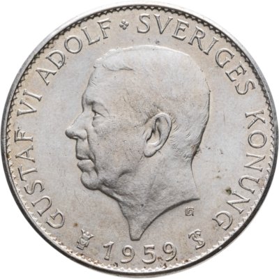 купить Швеция 5 крон (kronor) 1959 150 лет Конституции