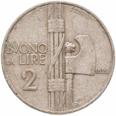 купить Италия 2 лиры 1923