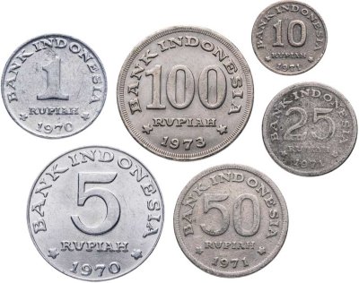 купить Индонезия набор монет 1970-1973 (6 штук)