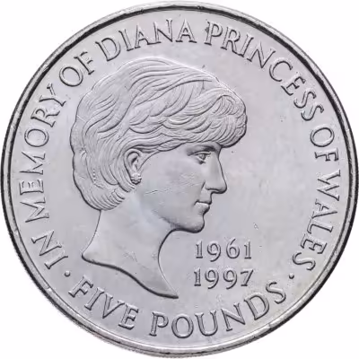 купить Великобритания 5 фунтов (pounds) 1999 Принцесса Диана
