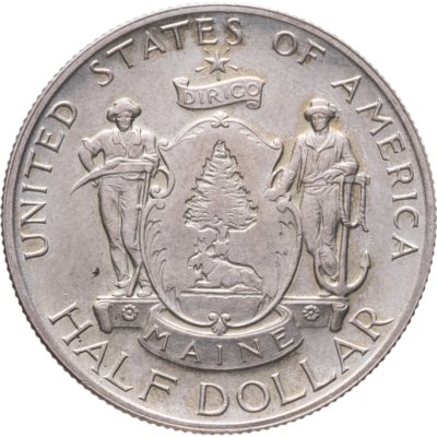 купить США 50 центов (1/2 доллара, half dollar) 1920 "100 лет штату Мэн"