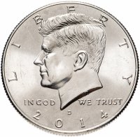 Купить США 50 центов (1/2 доллара, half dollar) 2014 D "Kennedy Half Dollar (Кеннеди)"