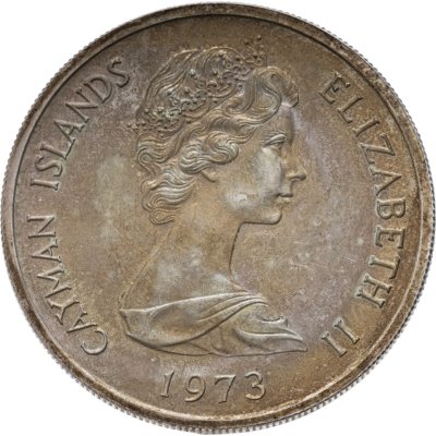купить Каймановы острова 5 долларов 1973