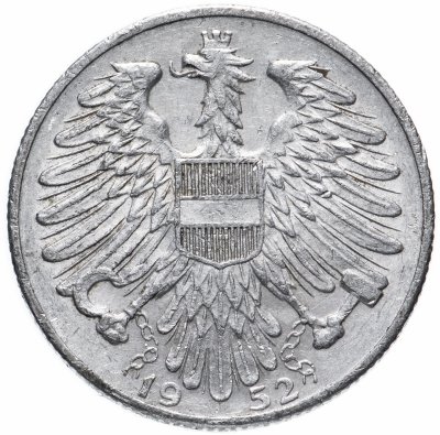 купить Австрия 5 шиллингов (shillings) 1952