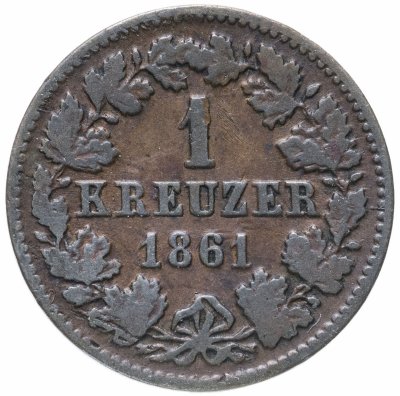 купить Германия, Нассау 1 крейцер 1861