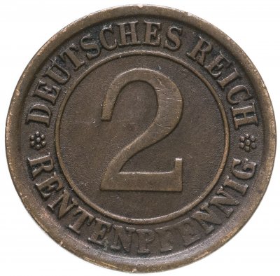купить Германия 2 рейхспфеннига (reichspfennig) 1924