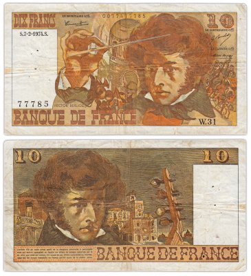 купить Франция 10 франков 1974 (Pick 150а)