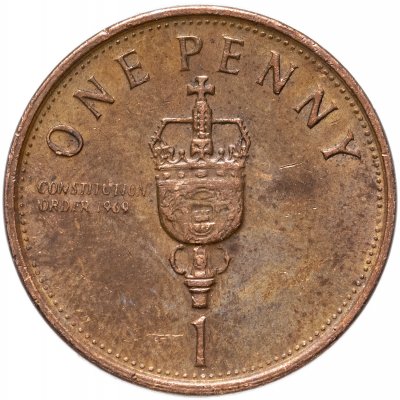 купить Гибралтар 1 пенни (penny) 2005-2009 "Конституция 1969 года", случайная дата