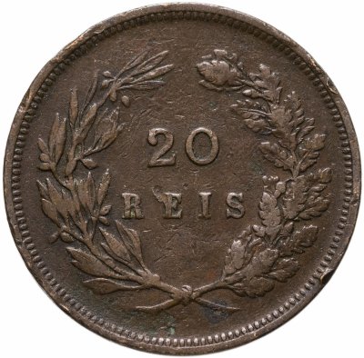 купить Португалия 20 рейс (reis) 1892 Без отметки монетного двора