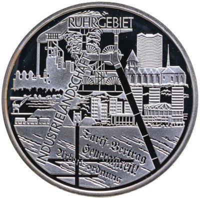 купить Германия 10 euro (евро) 2003 F "Индустриальный пейзаж Рура"