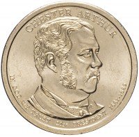 купить США 1 доллар 2012 P "21-й президент США - Честер Артур"