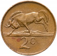 купить ЮАР 2 цента (cents) 1970-1990, случайная дата