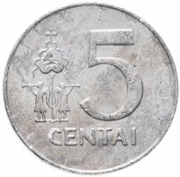 Купить Литва 5 центов (centai) 1991