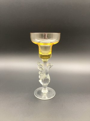 купить Подсвечник из цветного стекла необычной формы, стекло, СССР, 1960-1990 гг.