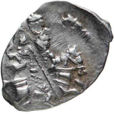 купить Лжедмитрий I (Григорий Отрепьев) копейка 1605-1606гг. чекан Пскова ПС (№ 256 по КГХ)