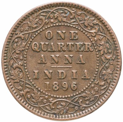 купить Индия (Британская) 1/4 анны (anna) 1896
