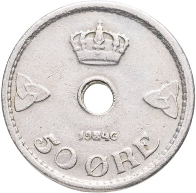 купить Норвегия 50 эре (ore) 1946