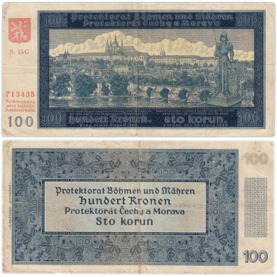 купить Богемия и Моравия 100 крон 1940