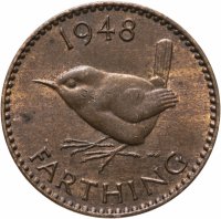 купить Великобритания 1 фартинг (farthing) 1937-1948 Георг VI с надписью IND IMP, случайная дата