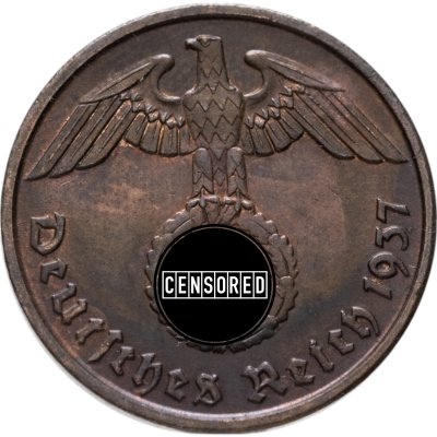 купить Германия (Третий рейх) 2 рейхспфеннига (reichspfennig) 1937 A