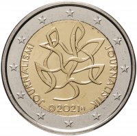 купить Финляндия 2 евро (euro) 2021 "Журналистика и свобода прессы на защите финской демократии"