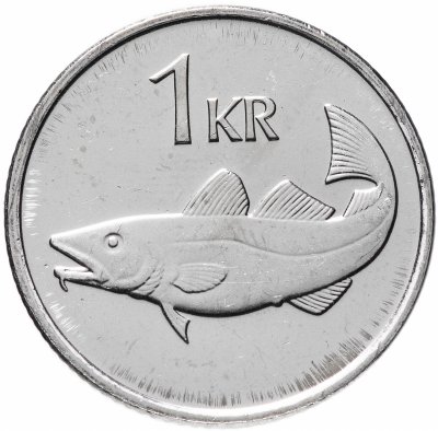 купить Исландия 1 крона (crown) 1996