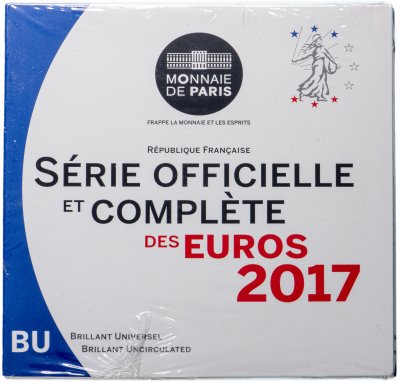 купить Франция 2017 официальный годовой набор евро из 8 монет